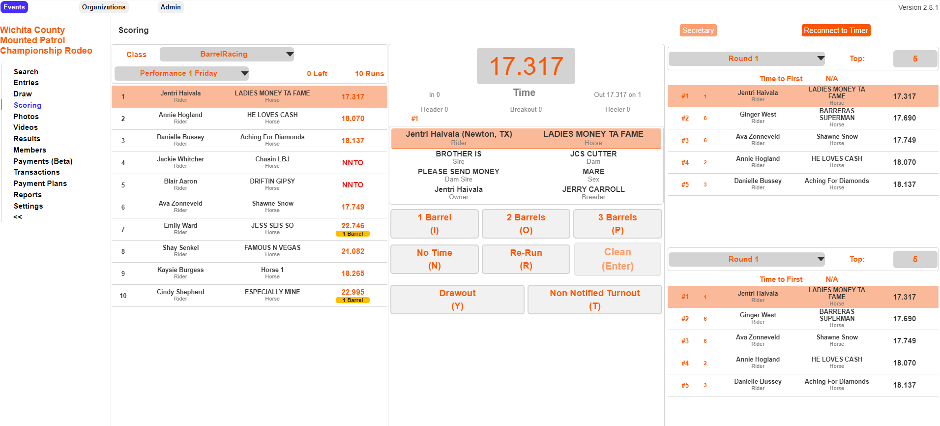 NextGen Scoring Page